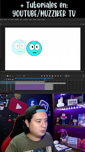 Como crear INTERPOLACIÓN de MOVIMIENTO fácil 1 DIBUJO | TUTORIAL ADOBE ANIMATE en ESPAÑOL |#Shorts