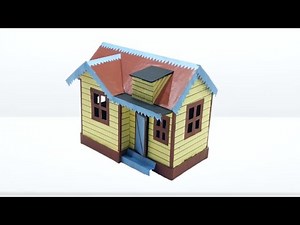 How to make victorian doll house with cardboard