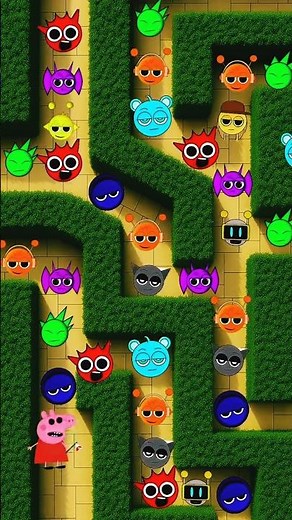 Peppa Pig Meets Sprunki in the Maze! 😨 Funny Animation #sprunki #peppapig #meme