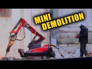 ROBOTIC DEMOLITION MACHINES INSIDE BUILDING # RC EXCAVATOR REMOTE CONTROLLED
