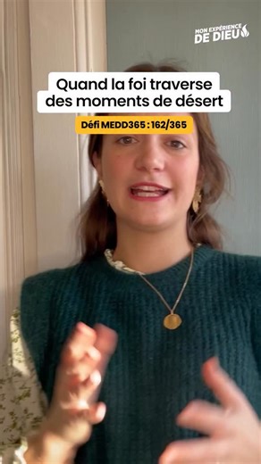 Mon expérience de Dieu (MEDD) on Instagram: "Défi MEDD 365 : 162/365 . . . Quand la foi traverse des moments de désert . . . Un témoignage d’Aliénor @ilestune_foi #MEDD365 #catholique #foi"