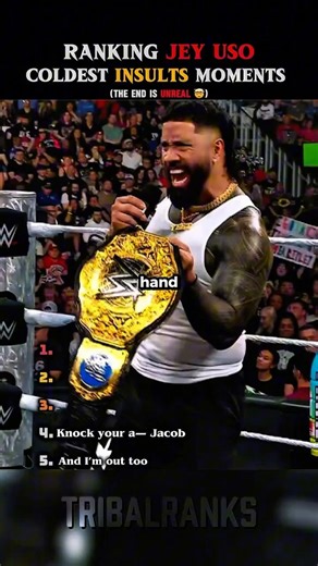 Ranking Jey Uso Coldest Insults WWE Moments #wwe #jeyuso #wrestlemania
