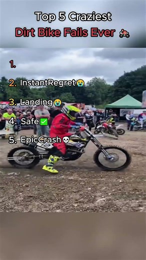 Top 5 Craziest Dirt Bike Fails Ever 🏍️