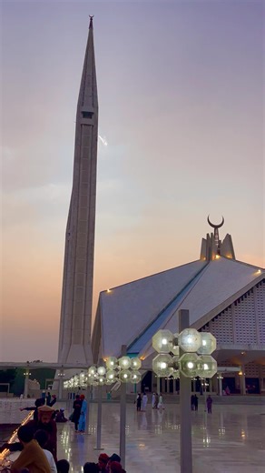 Stunning View of Faisal Masjid in Islamabad