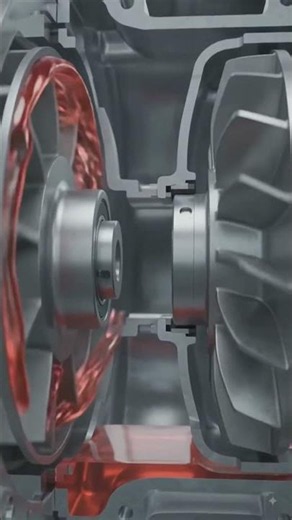 How Fluid coupling works #FluidCouoling #Engineering #shorts