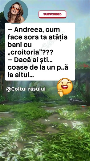 💅 Croitoreasa misterioasă #bancuri #glume #umor #haz #ras #amuzant #romania #pentrutine