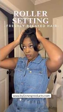 Roller Set Updo Tutorial | Relaxed Hair | ToyaJTV