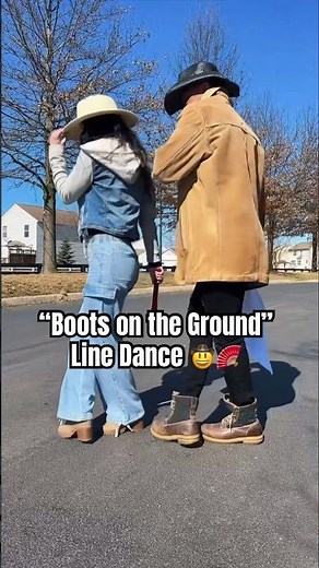 “Boots on the Ground” Line Dance Full Speed 🤠 Where dem fans at? 🪭 #bootsonground #linedance