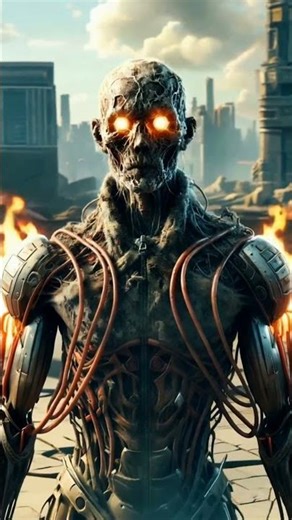 Apocalyptic Cyborg Awakens | 10s Horror Animation