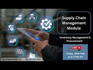 Learn Supply Chain Management Module : Inventory Management & Procurement in Oracle SCM