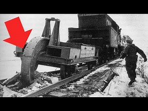 Oddly Satisfying German Railroad Unzipper Footage - The WW2 Schwellenpflug