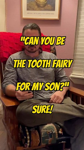 Our friend Krisha (who you’ll often find roasting me in the comments) called out of the blue and asked if could be the tooth fairy over the phone for her son Logan - so of course I said yes #ThatEnglishmanInTexas #toothfairy #OliPettigrew #Funny #aww | Oli Pettigrew