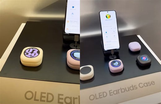 Samsung Showcases Its Galaxy Buds Case With A Tiny OLED Panel That Displays Important Information At CES 2024