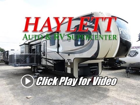 (Sold) HaylettRV.com - 2017 Jayco Pinnacle 39SPQS Side Patio Rear Living Luxury Fifth Wheel RV