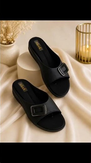 Ladies Black Doctor Slippers | Comfortable Daily Wear Footwear for Women