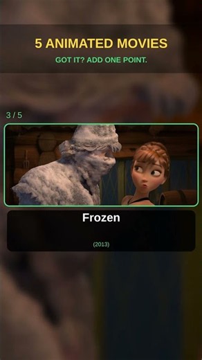 Name 5 Animated Movies Before Each Reveal