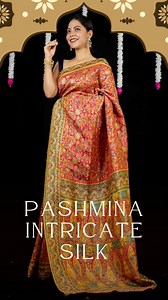 Wrapped in the warmth of heritage, our Mughal Weave Pashmina Ready-to-Wear Saree is a love letter to India’s timeless artistry. 🕊️ Woven with floral Mughal motifs inspired by royal gardens, every thread tells a story of grace, patience, and centuries-old craftsmanship. The Pashmina-inspired weave captures the softness of the Kashmiri valley and the regal charm once reserved for emperors. Each intricate pattern mirrors the poetic beauty of handlooms — a dance of warp and weft that celebrates dev