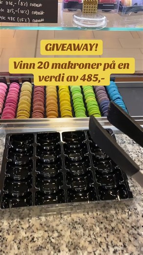 Vinn 20 makroner i giveaway på storostorsenter!
