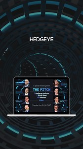 ICYMI: 7 Analysts. 7 Stock Ideas. 60 Minutes. Generate alpha with Hedgeye's highest-conviction stock ideas—all backed by hedge fund-quality research. Get free access. | Hedgeye