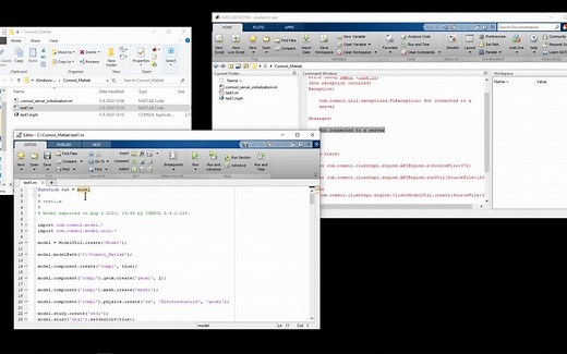 如何使用 COMSOL with MATLAB 第二部分：建立COMSOL与MATLAB连接