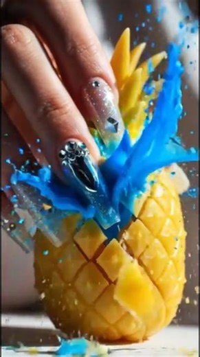 ASMR Fruit Wax Press 🍎🍑🍌🍍 Satisfying Paint Burstㅣ 과일 왁스 누르기 ASMR 🍎🍑🍌🍍 물감 터지는 쾌감