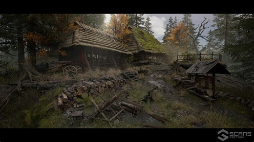 [DEMO BUILD] Medieval Village - Slavic Huts Environment