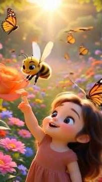 රෝස මලේ නටුවේ කටු 🌹🐝 | Sinhala Baby Song | Cute Bee Cartoon | Sinhala Nursery Rhymes for Kids