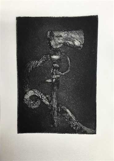 Original Intaglio Engraving, Etching, Aquatint, Technique, 1/44 Limited Edition “vanha Kiltti Kirves” - Etsy