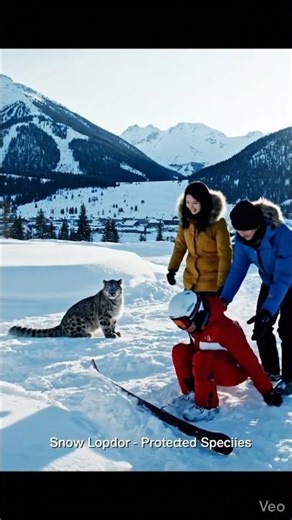 snow leopard skier, snow leopard attack human, snow leopard attacks skier, snow leopard attack china
