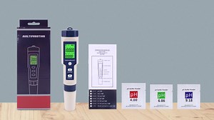 Newest 5 in 1 TDS/EC/PH/Salinity/TEMP Water Quality Tester With Electrode Replaceable Can Measured Non-sea Salinity