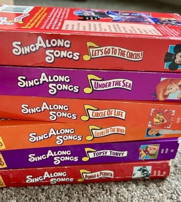Disney Sing Along Songs VHS Tapes-12 Lot Christmas Gift-Video A-longs-Chip& Dale | eBay