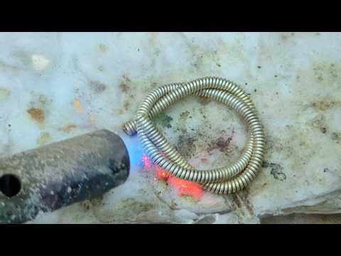 Silver chain making ⛓️ How to make a silver twisted chain