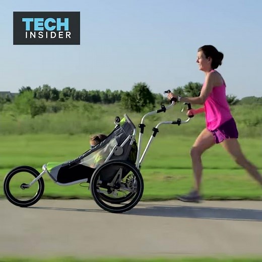 The JogAlong makes jogging with a stroller very easy