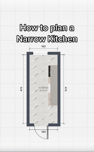 Narrow Long Kitchen Planning Ideas