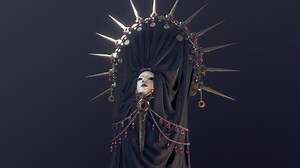 Dark Acolyte Sorceress - 3D model by brynethpaltrow