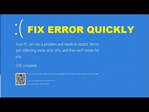 How to fix CRITICAL_PROCESS_DIED error quickly