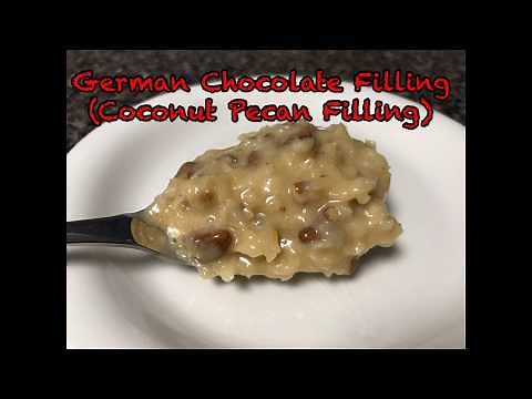 How to Make German Chocolate Filling for Cakes (Coconut Pecan Icing)