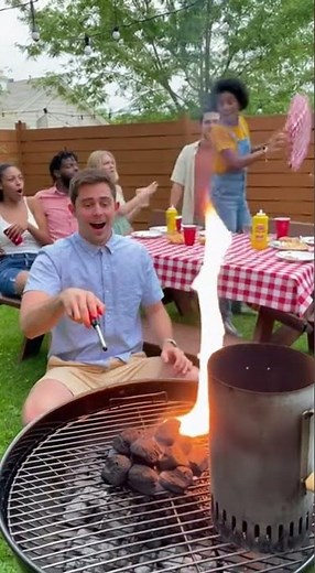 BBQ Flame Nearly Burns Everything!