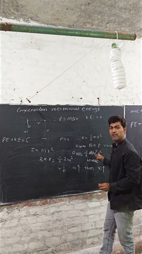 conservation of mechanical energy. #jeenityofficial #experiment