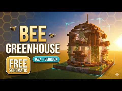 Bee Green House Build Minecraft | Java & Bedrock | Schematic Free