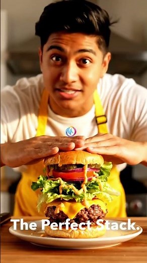 " Burger Stacking Order: Professional Cooking Secrets 👨‍🍳"