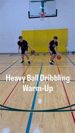 Level Up Basketball Training on Instagram: "Great warm-up drill to switch from stationary ball handling with quick small movements with a heavy ball. Try it out! "