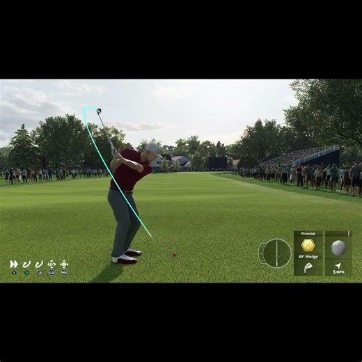 The Country Club, 1st Hole, 128 Yard Shot Rolls to 9 Inches from the Pin