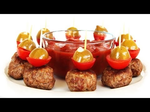 Spicy Meatball Hors d'oeuvres - Finger Food Video Recipe