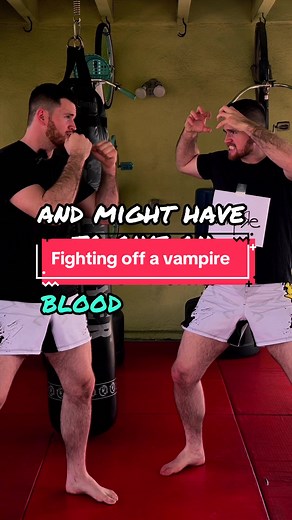 How to fight a vampire and learn to punch 👊😁 #mma #martialarts #selfdefense #hazbinhotel #ravens