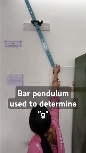 #Bar pendulum used to determine acceleration due to gravity #physicsfun