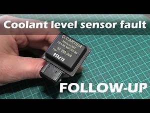 Peugeot Citroen Faulty Coolant level sensor replacement / repair PART 2