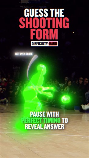 Can you guess who’s shooting form this is? 👀🏀 #nba #basketball #sports #shooter #3pointshooter