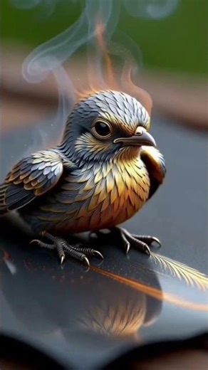 Phoenix Chick Rising From Ash 🔥🦅 | Golden ASMR Cinematic 8K #aiart #cinematicasmr
