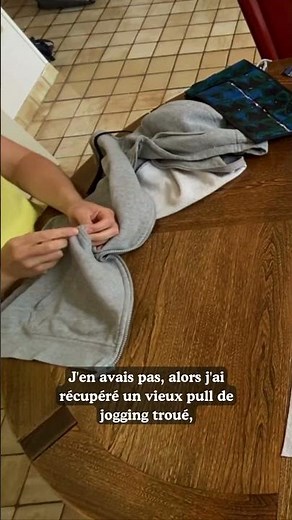 Une couverture pour bébé fait avec un vieux jogging? Oui, c’est possible! #babyblanket #couverture